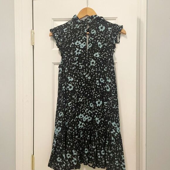 COREY LYNN CALTER Kai Ruffle Dress floral $229 Size Medium - Picture 3 of 5